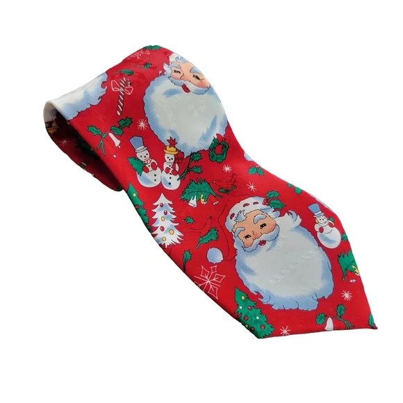 Hallmark Other - Vintage Hallmark Yule Tie Greetings Santa Christmas Tie
